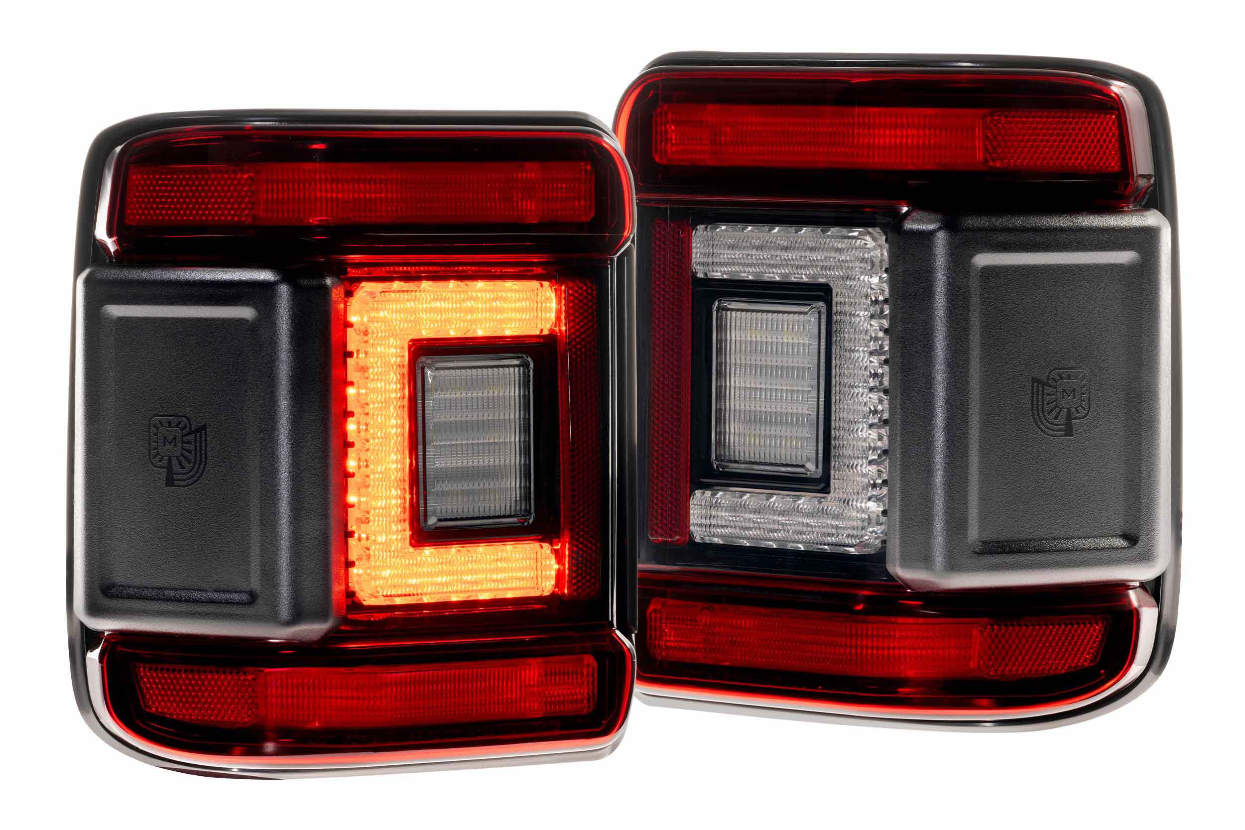 18-26 Jeep Wrangler JL XB LED Low Profile Tail Lights (Red)